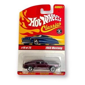 2004 Hot Wheels Classics Series 1 19/25 1968 MUSTANG Purple w/GDYR Chrome NOC